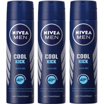 Nivea Men Cool Kick Anti-Transpirant 3 x 150ml