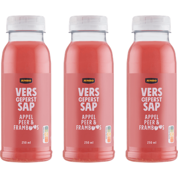 Jumbo Vers Sap Appel, Peer & Framboos 3 x 250ML