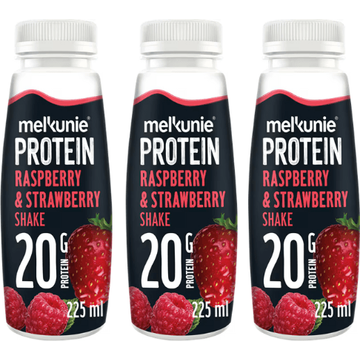 Melkunie Protein Raspberry & Strawberry Flavoured Shake 3x 225 ml