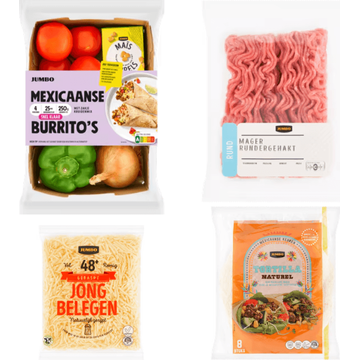 Jumbo Verspakket Mexicaanse Burrito's 4 Personen