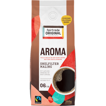 Fairtrade Original Aroma Snelfilter Maling 250 g