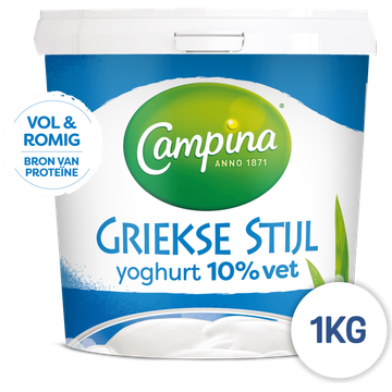 Campina Griekse Stijl Yoghurt 10% Vet 1 kg