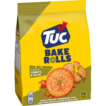 TUC Bake Rolls Crackers Tomato & Olive 150g