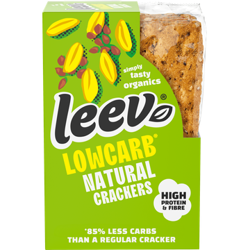 Leev® bio LOWCARB crackers natural 80g