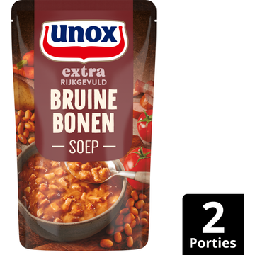 Unox Extra Rijkgevuld Soep In Zak Bruine Bonen 570 ml