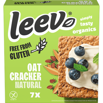 Leev®  bio FREE FROM GLUTEN oatcracker natural 100g