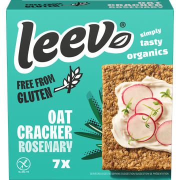 Leev® bio FREE FROM GLUTEN oatcracker rosemary 100g