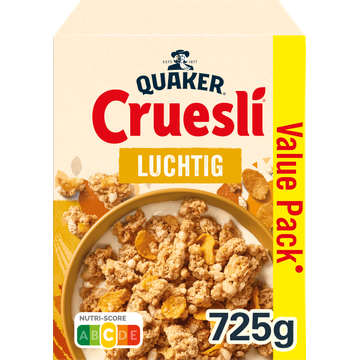 Quaker Cruesli Luchtig Ontbijtgranen Voordeelverpakking 725 gr