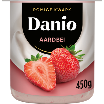 Danio Romige Kwark Aardbei 450g