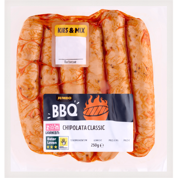 Jumbo BBQ Chipolata Classic 250 g