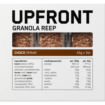Upfront Granola Reep Chocolate 3 stuks