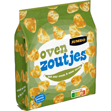Jumbo Oven Zoutjes met Sour Cream & Onion Smaak 125 g