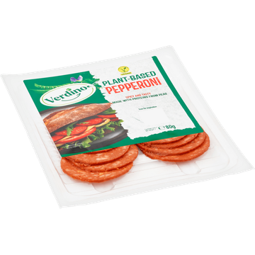 Verdino Salami Plantaardige Peperoni 80 g