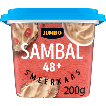 Jumbo Smeerkaas Sambal 48+ 200 g