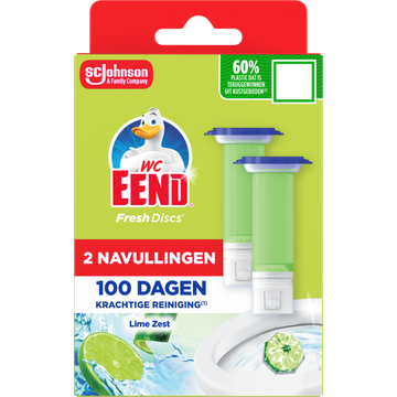 WC Eend Fresh Discs Lime Zest 2 x 36 ml