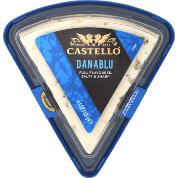 Castello Danablu Full Flavoured Salty and Sharp Kaas 125 g