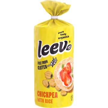 Leev Free From Gluten - Kikkererwten wafels met rijst 100g