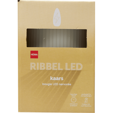 HEMA LED kaars 7,5x10 ivoor