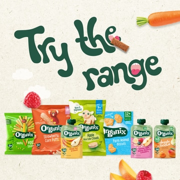 Organix Veggielicious Knijpfruit Mango, Abrikoos, Wortel & Venkel 12+m