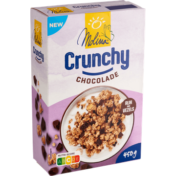 Molina Crunchy Chocolade 450 g