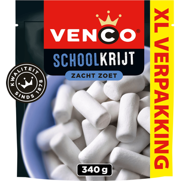 Venco Schoolkrijt Zacht Zoet XL Verpakking 340 g