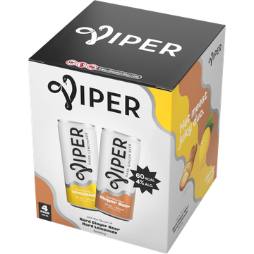 Viper Ginger / Lemon 4x250ML