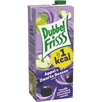 DubbelFrisss 1Kcal Appel - Zwarte Bes 1,5 L