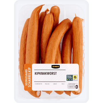 Jumbo Kipknakworst Voorgegaard Scharrelkip 320 g
