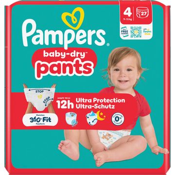 Pampers Baby-Dry Pants Maat 4, 27 Luierbroekjes