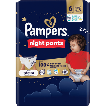 Pampers Night Pants Maat 6, 19 Luierbroekjes