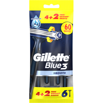 Gillette Blue 3 Smooth Wegwerpmesjes x6