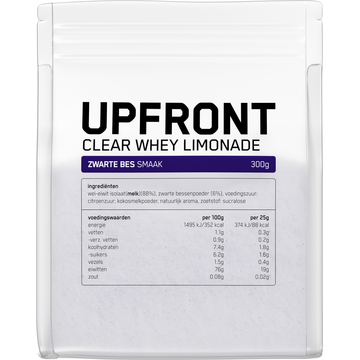 Upfront Clear Whey Limonade Zwarte Bes 300g
