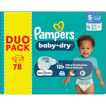 Pampers Baby-Dry Maat 5, 78 Luiers