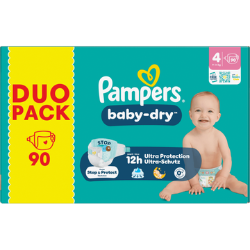 Pampers Baby-Dry Maat 4, 90 Luiers