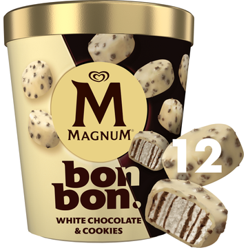 Magnum Bonbon Ijs White Chocolate & Cookies 12 x 17 ml