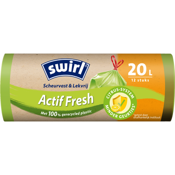 Swirl Vuilniszakken met Actifresh 20 liter 12 stuks
