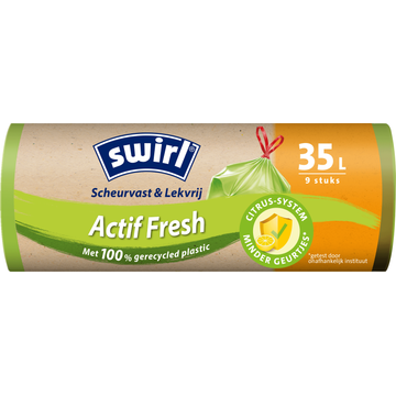 Swirl Vuilniszakken met Actifresh 35 liter 9 stuks