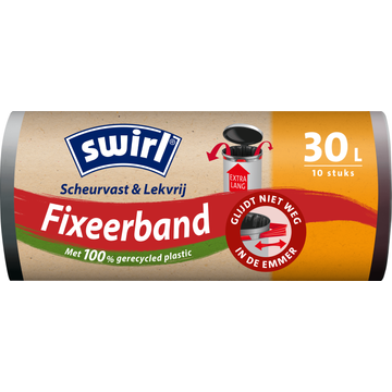 Swirl Vuilniszakken met Fixeerband 30 liter XL 10 stuks