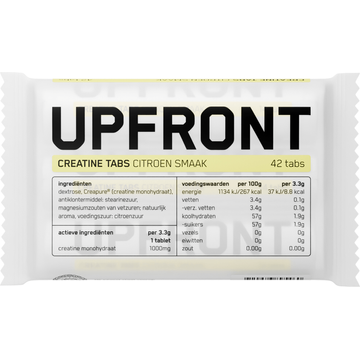 Upfront Creatine Tabletten Citroen Smaak 42 Stuks