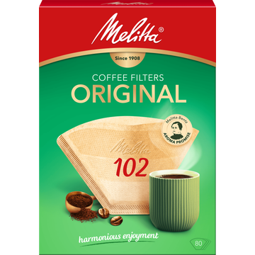 Melitta Original koffiefilters 102 Bruin 80 stuks