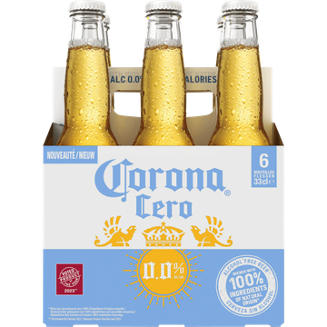 Corona Cero Alcoholvrij Bier Flessen 6 x 33 cl