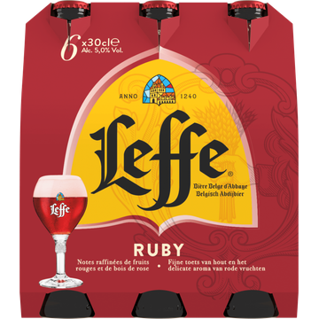 Leffe Ruby Belgisch Abdijbier Fles 330 ml