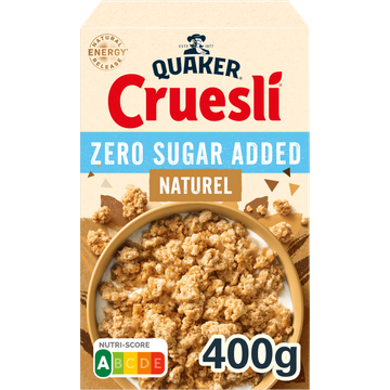 Quaker Cruesli Zero Sugar Added Naturel 400 gr