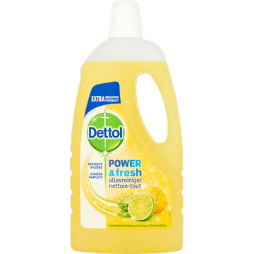 Dettol Power & Fresh Allesreiniger Sprankelende Citroen & Limoen 1 L