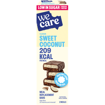 WeCare Meal Replacement Bars Flavour Sweet Coconut 2 x 62 g