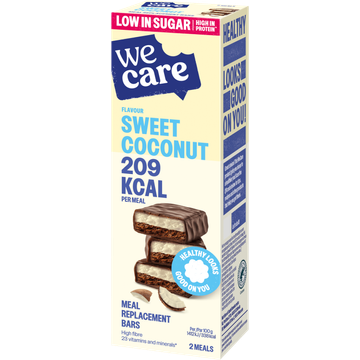 WeCare Meal Replacement Bars Flavour Sweet Coconut 2 x 62 g
