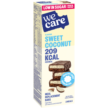 WeCare Meal Replacement Bars Flavour Sweet Coconut 2 x 62 g