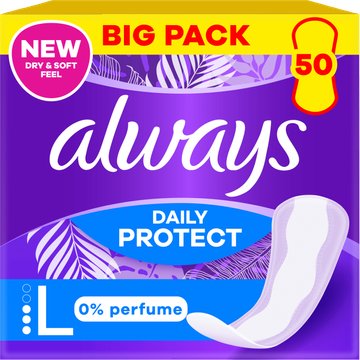 Always Daily Protect Long 0% parfum Inlegkruisjes