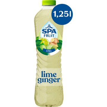 Spa FRUIT Niet Bruisende Fruitige Frisdrank Lime Ginger 1,25L