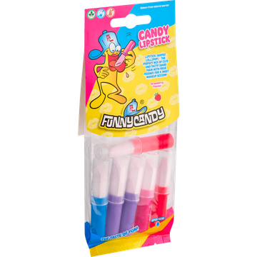 Funny Candy Strawberry Flavour Candy Lipstick 30 g